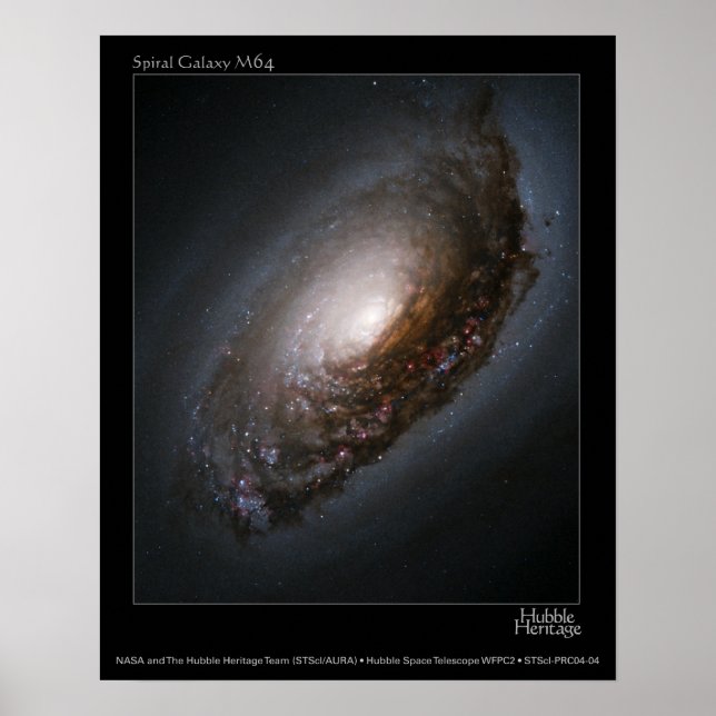 Poster M65 "Black Eye Galaxy" (Devant)