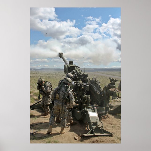 Poster M-777 Artillerie Artillerie Cannon (Devant)