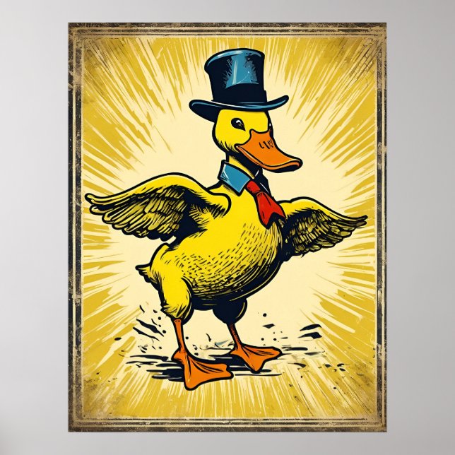 Poster M. Duck - Art d'archives (Devant)