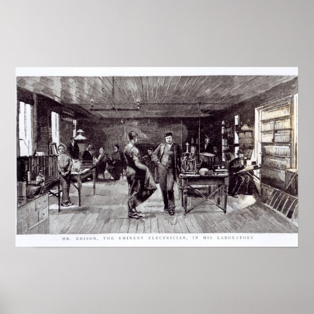 Poster M. Edison, L'Éminent Électricien (Devant)