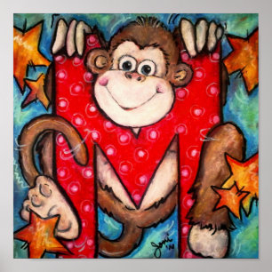 Poster M est pour le singe