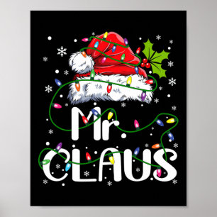 Poster M. Et Mme Claus Couples Correspondant Au Pyjama De