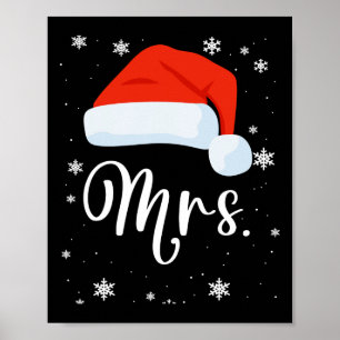 Poster M. Et Mme Claus Couples Correspondant Au Pyjama De