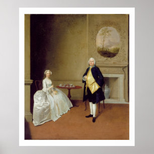 Poster M. et Mme Hill, c.1750-51 (huile sur la toile)