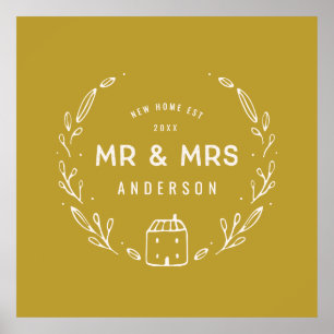 Poster M. et Mme nouvelle maison