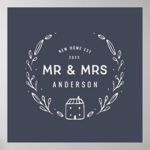 Poster M. et Mme nouvelle maison