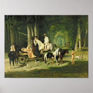 Poster M. et Mme. Un Mosselman et leurs deux
