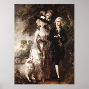 Poster M. et Mme William Hallett de Thomas Gainsborough