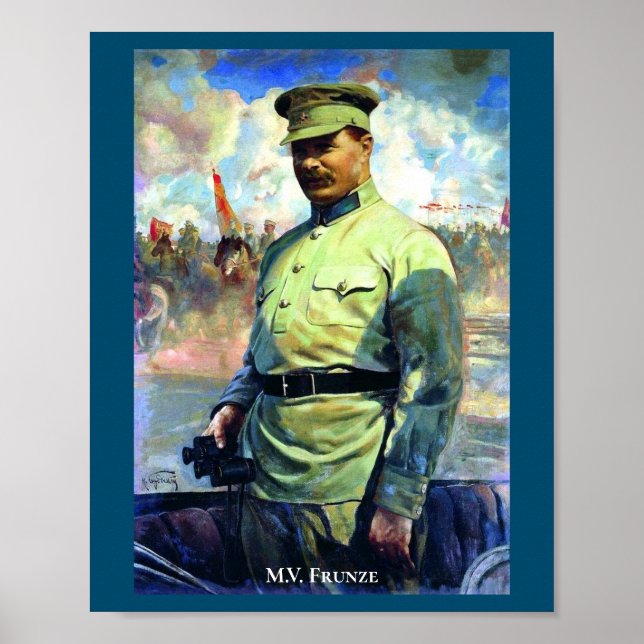 Poster M. Frunze - Officier de l'Armée soviétique, Fondat (Devant)