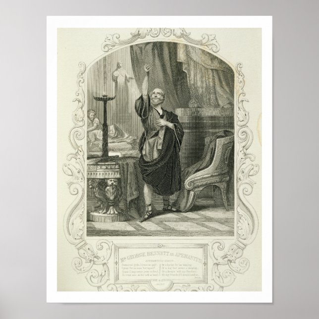 Poster M. George Bennett en tant qu'Apemantus, Acte I Scè (Devant)