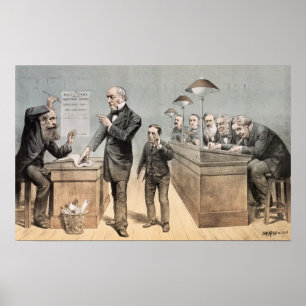 Poster M. Gladstone et ses commis