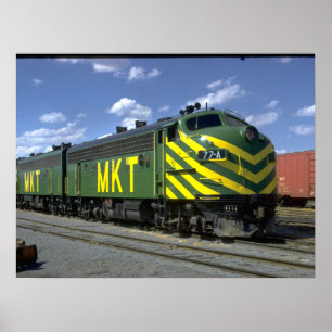 Poster M-K-T EMD F-7A set #77A, 1973_Trains