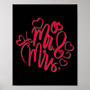 Poster M. Mme Engaged M. Misses Mariage Marié Groom