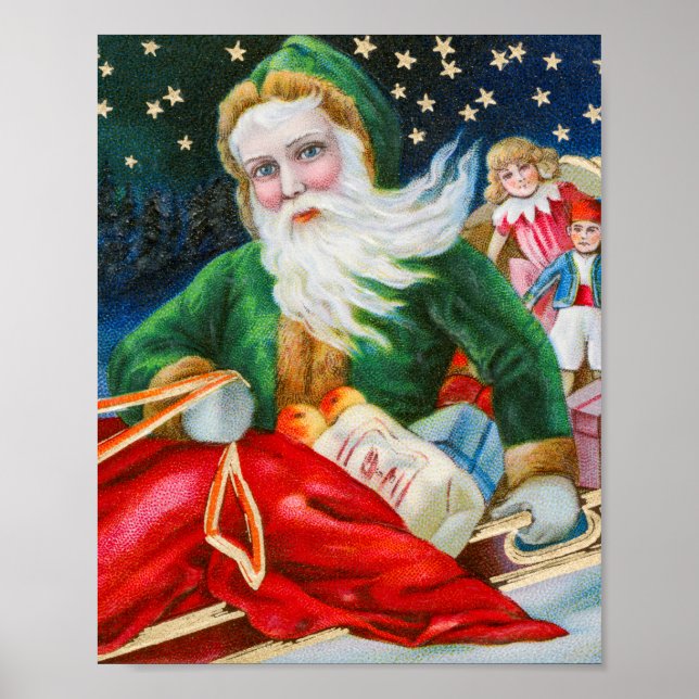Poster M. Noël | Père Noël Vintage (Devant)