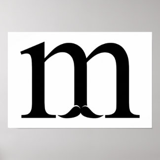 Poster M pour Moustache