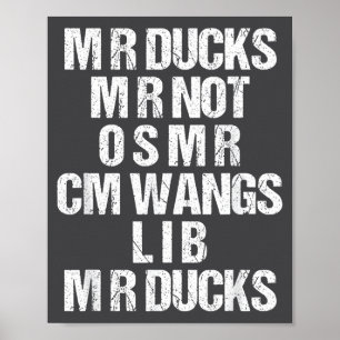 Poster M R Canards M R Pas O S M R Cm Wangs Lib M R Canar