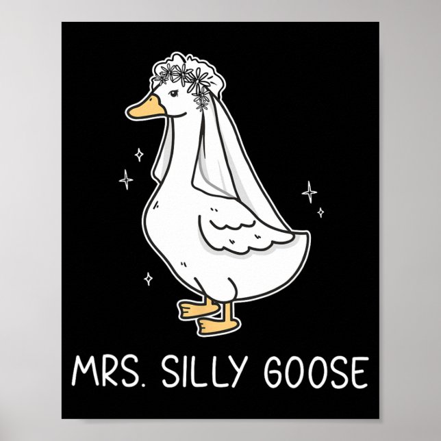 Poster M. Silly Goose Et Mme Silly Goose Couple Assorti (Devant)