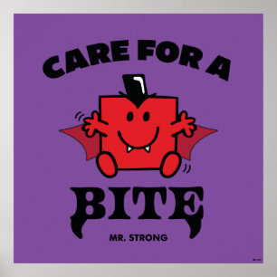 Poster M. Strong S'Occupe D'Une Bite Halloween