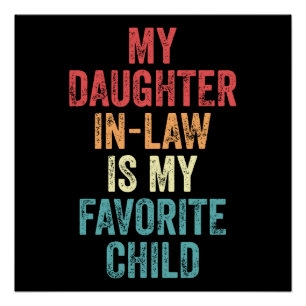 Poster Ma belle-fille est mon enfant préféré