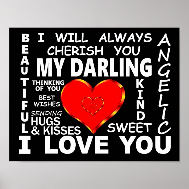Poster Ma chérie, je t'aime (Devant)