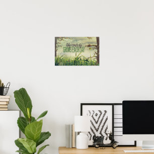 Poster "Ma créativité grandit" Motivation Affirmation