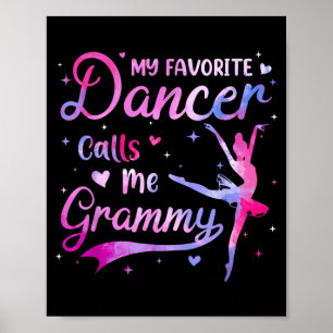 Poster Ma danseuse préférée appelle mamie danse mamie
