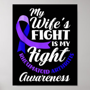 Poster Ma Femme Combattre Est Ma Lutte Contre L'Arthrite 