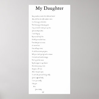Poster Ma fille