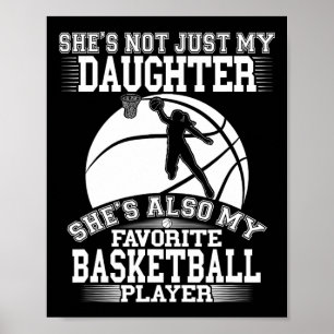 Poster Ma Fille Est Mon Joueur Bysketbyll Favori - Spo