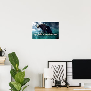 Poster "Ma foi me renforce" Motivation Affirmation