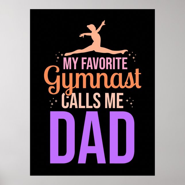 Poster Ma Gymnaste Favorite M'Appelle Papa (Devant)