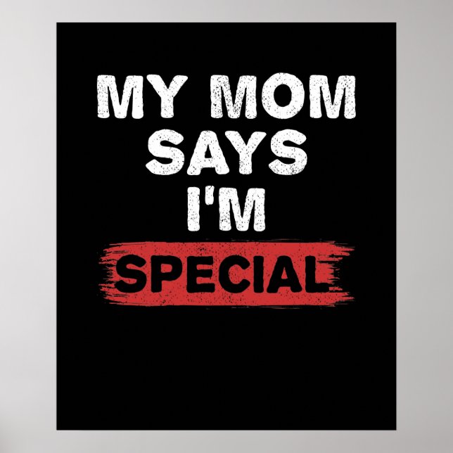 Poster Ma mère dit que je suis spéciale (Devant)