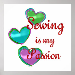 Poster Ma passion de couture