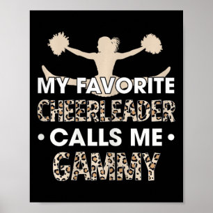 Poster Ma pom-pom girl préférée m'appelle Gammy Cheerlead
