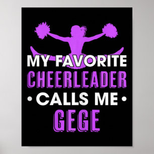 Poster Ma pom-pom girl préférée m'appelle Gege Cheerleadi