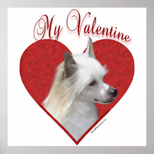 Poster Ma poudrière Chinoise Crested Valentine