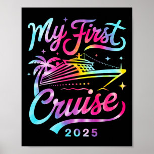 Poster Ma première croisière 2025 Vacances Famille assort