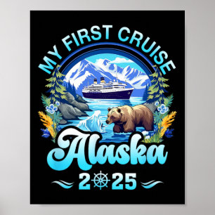 Poster Ma première croisière Alaska 2025 Famille Amis Cro