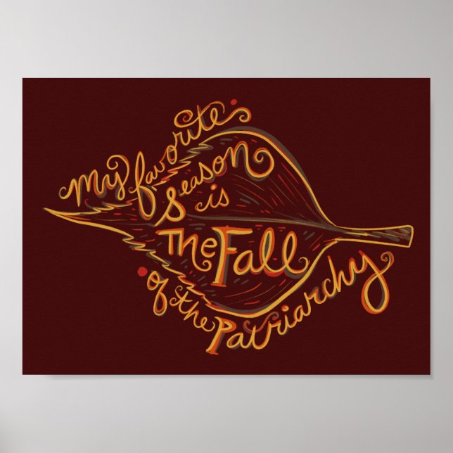 Poster Ma saison préférée est la chute du patriarcat (Devant)