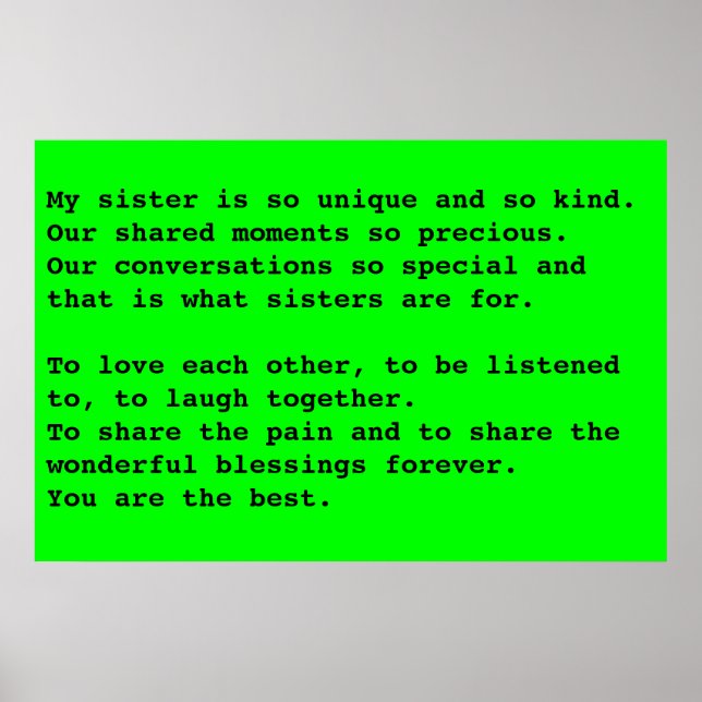 Poster Ma soeur (Devant)