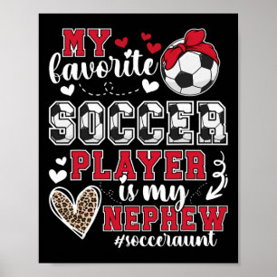 Poster Ma tante de foot de mon neveu Tante de footballeur