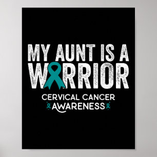Poster Ma Tante Est Un Guerrier Conscience Du Cancer Du C