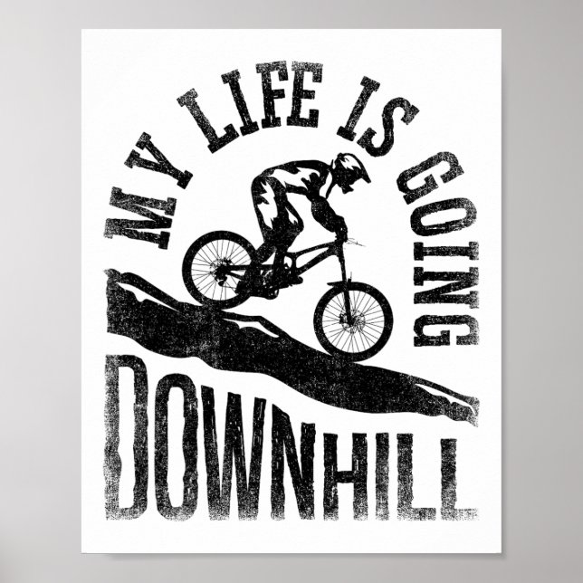 Poster Ma vie est en train de dévaler le VTT  (Devant)