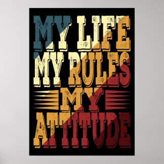 Poster Ma vie mes règles mon attitude