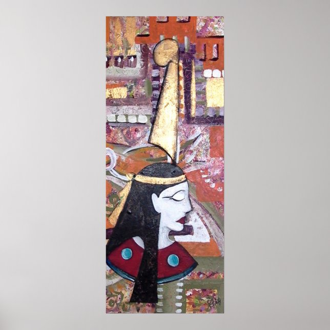 Poster Maat - Art de déesse égyptienne Imprimer (Devant)