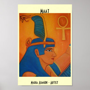 POSTER MAAT - DÉESSE ÉGYPTIENNE