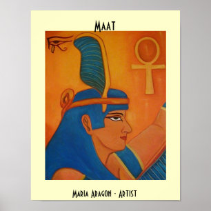 POSTER MAAT - DÉESSE ÉGYPTIENNE