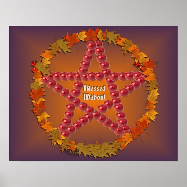 Poster Mabon Pentacle (Devant)