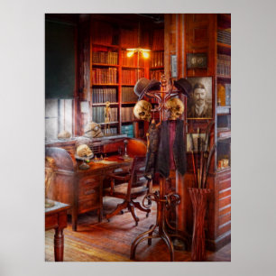 Poster Macabre - Dans l'étude des chasseurs de têtes