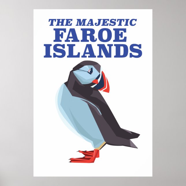 Poster Macareux des îles Féroé (Devant)
